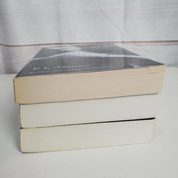 Fifty Shades of Grey by E.J. James Paperback Trilogy Romance Book Set of 3 - Picture 5 of 7